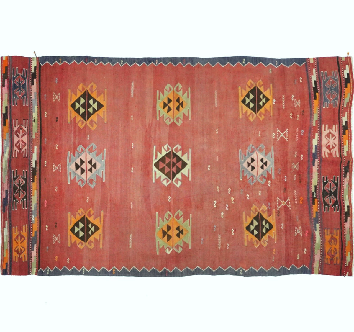 Vintage Yuncu kilim rug - 285 x 175 cm