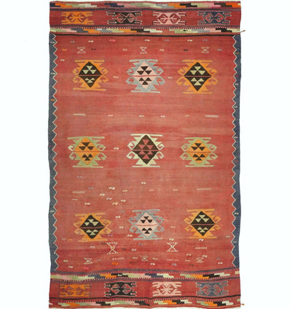 Vintage Yuncu kilim rug - 285 x 175 cm