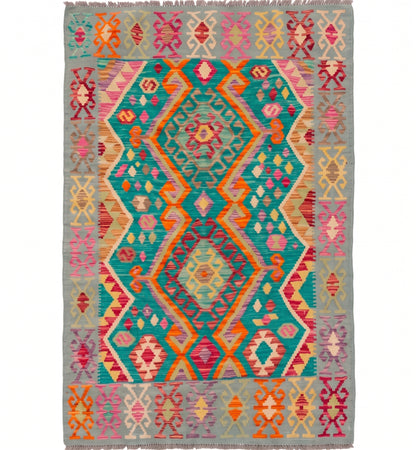 Kilim Waziri 162 x 103 cm – Tapis turc en laine tissé main, provenance Waziri