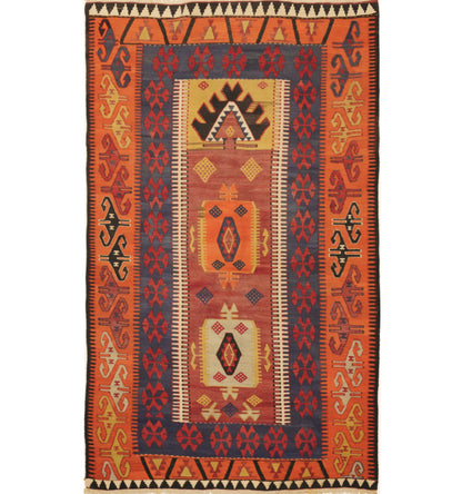 Kilim Yesilova 230 x 138 cm – Tapis turc en laine tissé main, provenance Yesilova