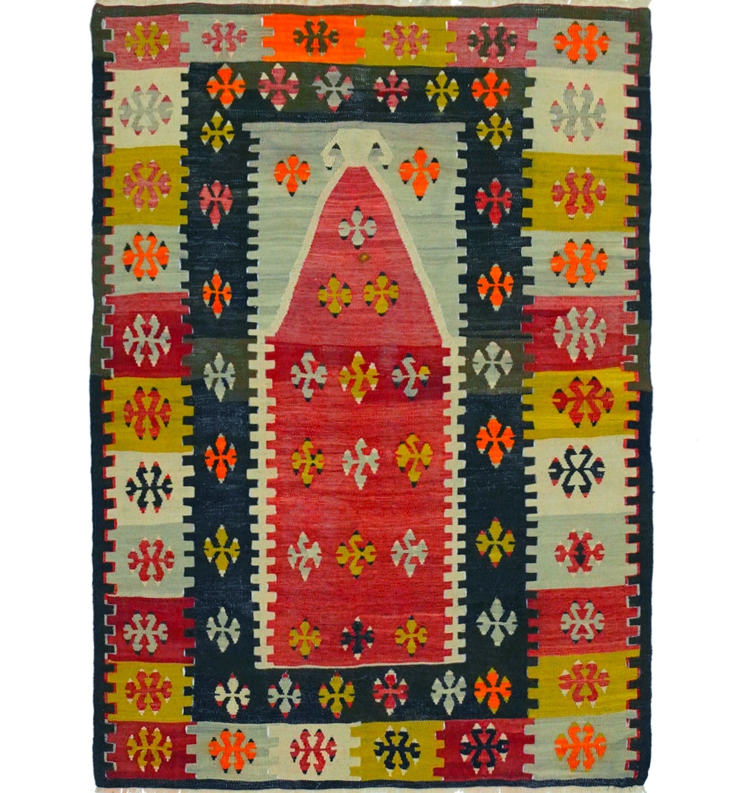 Kilim Yozgat 130 x 95 cm – Tapis turc en laine tissé main, provenance Yozgat