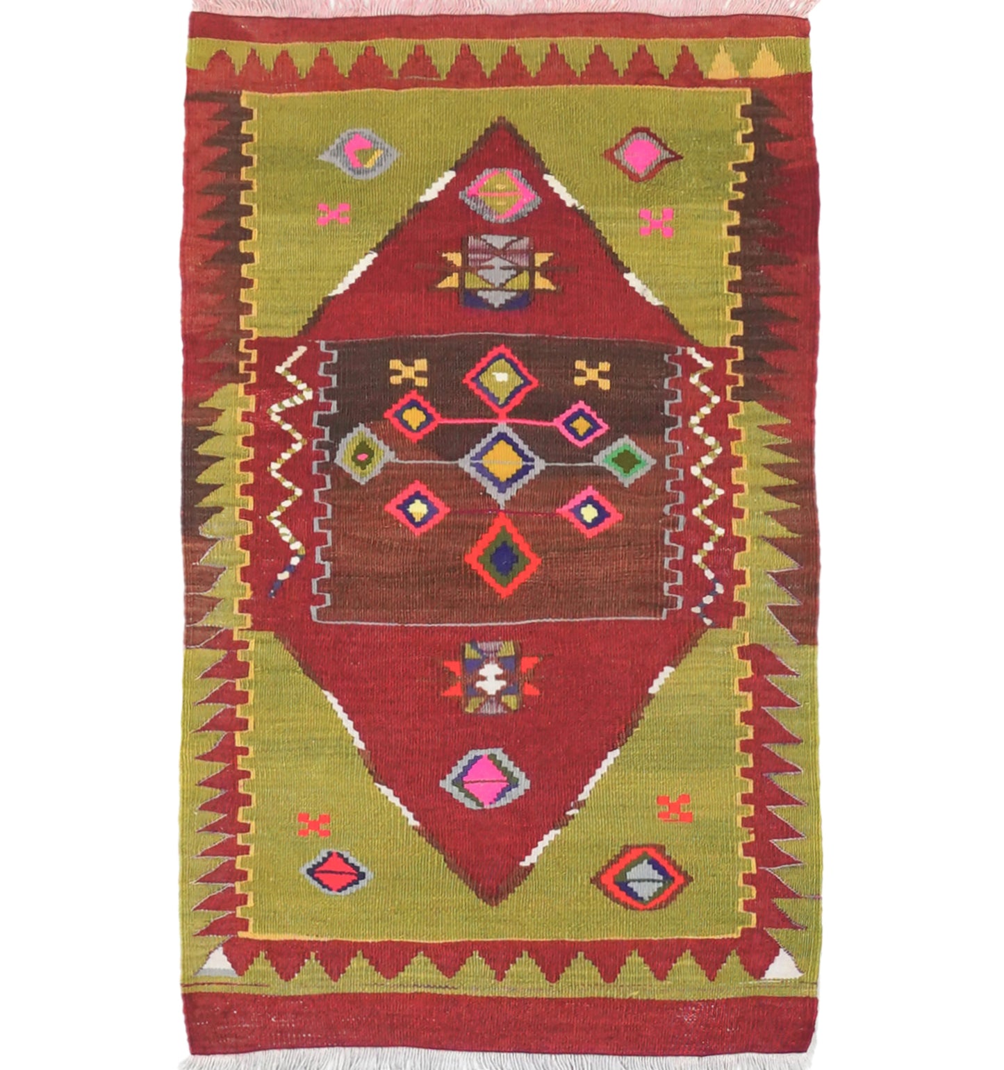 Kilim Yozgat 97 x 58 cm – Tapis turc en laine tissé main, provenance Yozgat