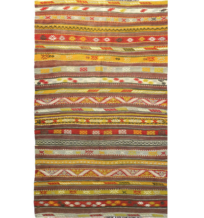 Kilim Yuntdag 215 x 120 cm – Tapis turc en laine tissé main, provenance Yuntdag