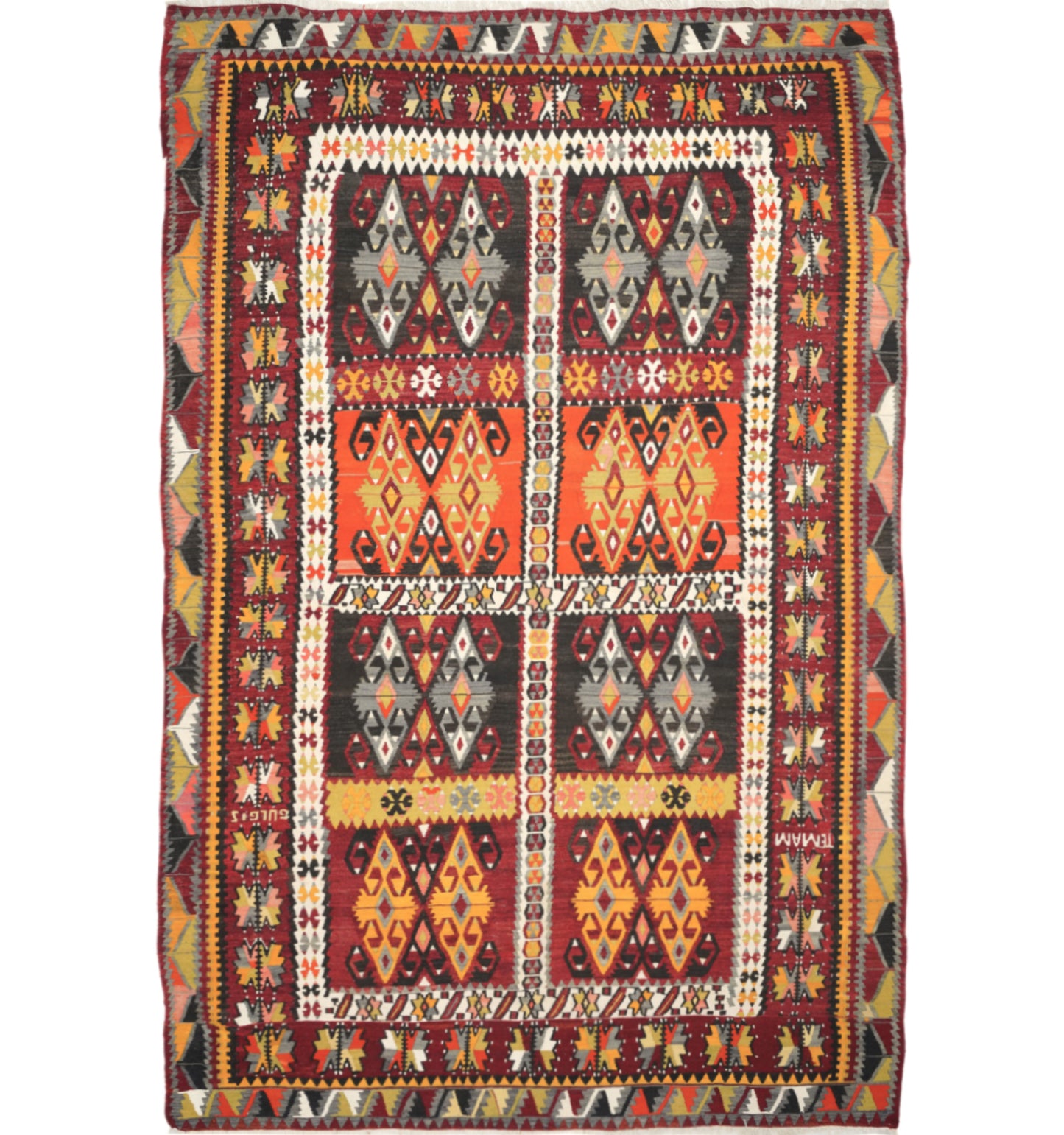 Kilim Zara 300 x 200 cm – Tapis turc en laine tissé main, provenance Zara
